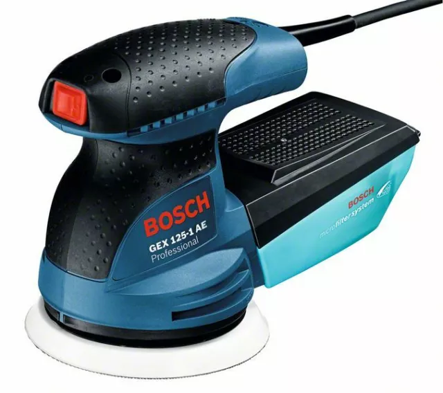 Bosch Lijadora Excéntrica Gex 125-1 AE, Con 3 X Hoja de Lija C470, En Maleta