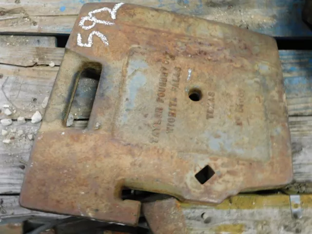 Tractor, Front suitcase weights, Tag #592outs