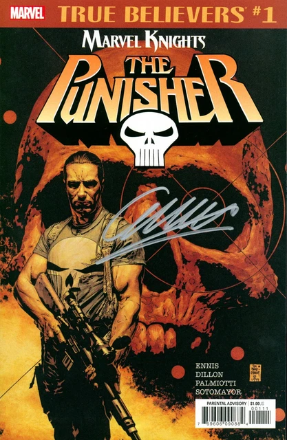 True Believers: Marvel Knights the Punisher #1 signed by Garth Ennis NM
