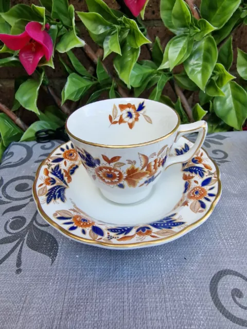 Antique Booths Dovedale Imari Colour Demitasse Espresso Coffee Cup Saucer Duo