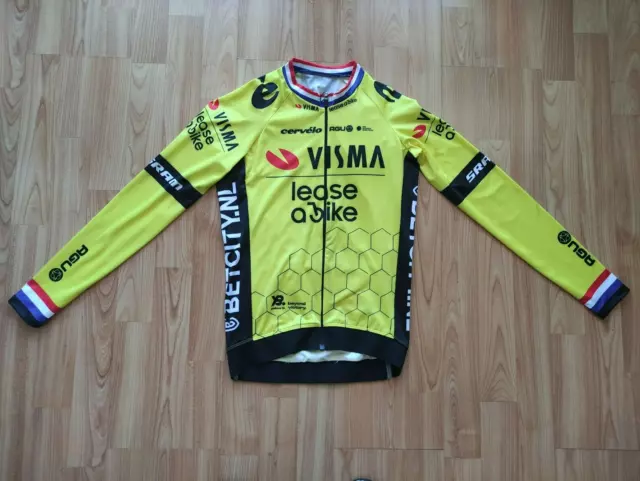 ¡Jersey de ciclismo Riejanne Markus Visma Lease a Bike 2024 LS Full Zip...