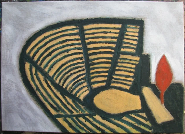 Davide BAROGGI (Locarno 1974) Nuovo Selvaggio LA MAGNA GRECIA TELA cm 55x76 2005