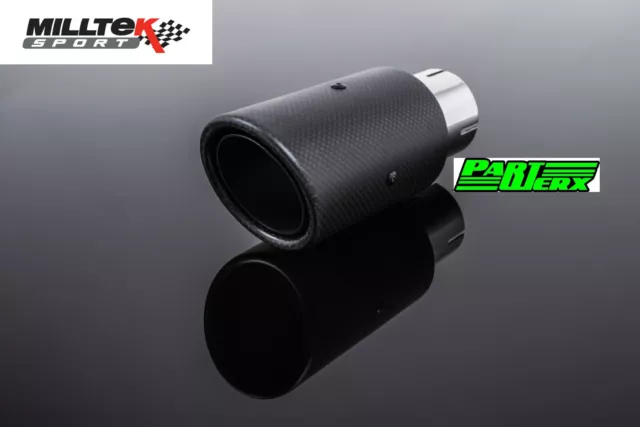 Milltek Sport Exhaust Products 90mm Carbon Fibre Jet 90 Tailpipe x2 Tips Only