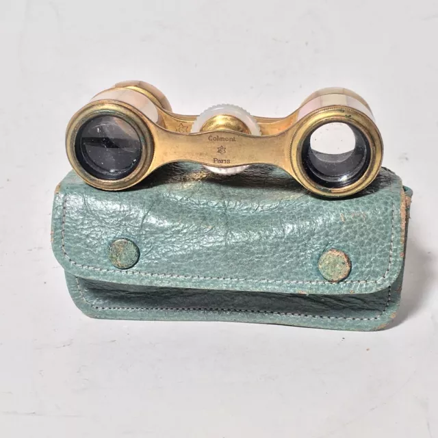 Antique Opera Glasses COLMONT PARIS Mother of Pearl late 19th century France