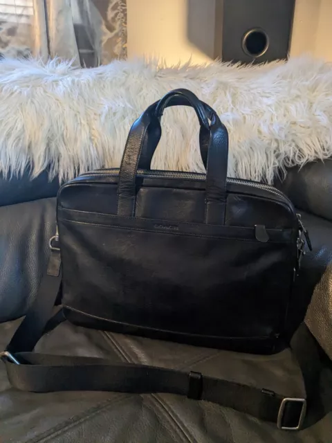 Coach Madison #5325 Dark Brown Leather Briefcase Laptop Bag
