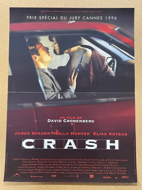 Crash David Cronenberg original 1996 French petite 16x24 movie poster nice!