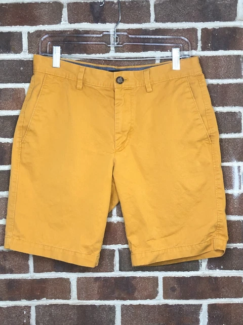 Banana Republic Mens Classic Aiden Cotton Short Yellow Size 30