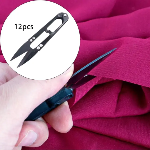 12 tijeras de coser hilo de bordar cortador de hilo de acero al carbono