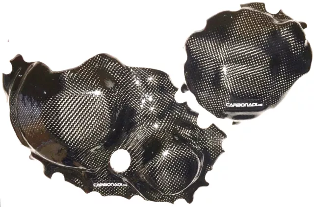 HONDA CBR1000RR SC77 17-19 2x CARBON KUPPLUNGSDECKEL LIMADECKEL CARBONE CARBONO