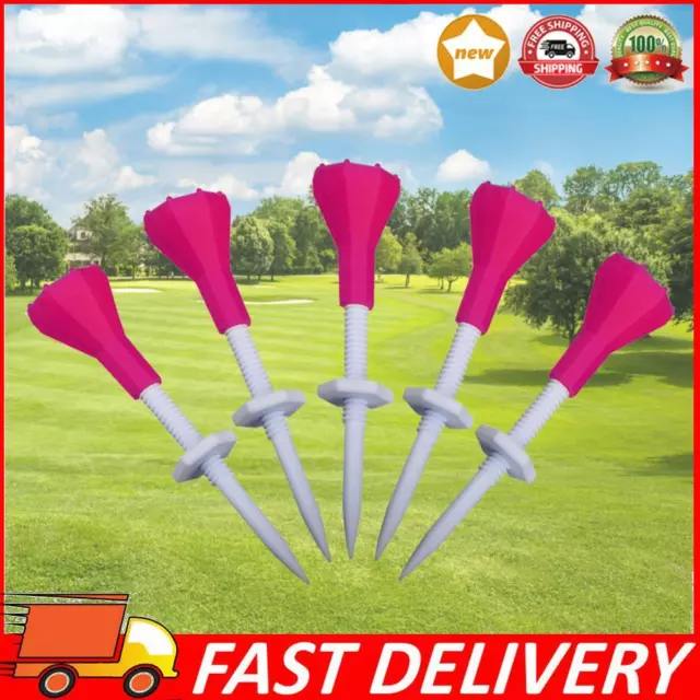 Golf Tees Ball Stud 4 Colours 5pcs Golf Tees More Stable Golf Clubs for Practice