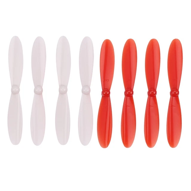 4x Red + 4x White Rotor Propellers Blades for X4 H107 H107D H107C H107L RC D2T3