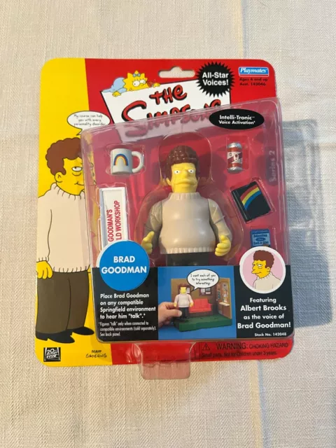 Rare BNIB The Simpsons World Of Springfield Brad Goodman Playmates Action Figure