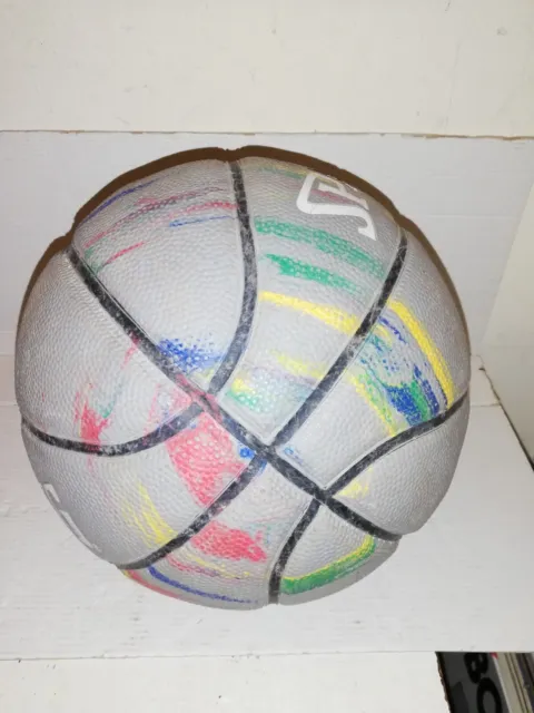 Ballon Basket Ball Spalding Adam Silver Marble Series Gris  Taille 7  Be 3