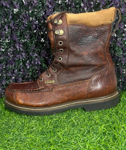 LL BEAN KANGAROO Upland Hunter Boots Mens 9.5 Brown Moc Toe  display picture 1