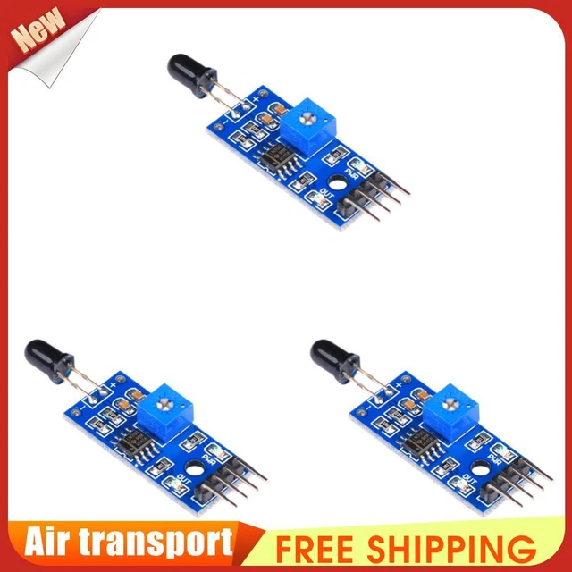 NEW 4 PIN IR Flame Detection Sensor Module 3.3V-5V Accessories for ...