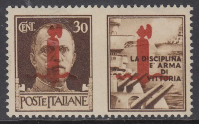 ITALY RSI (Social R)  War Propaganda - Sassone n.53 cv 150$ MNH** Verona 1944 R^