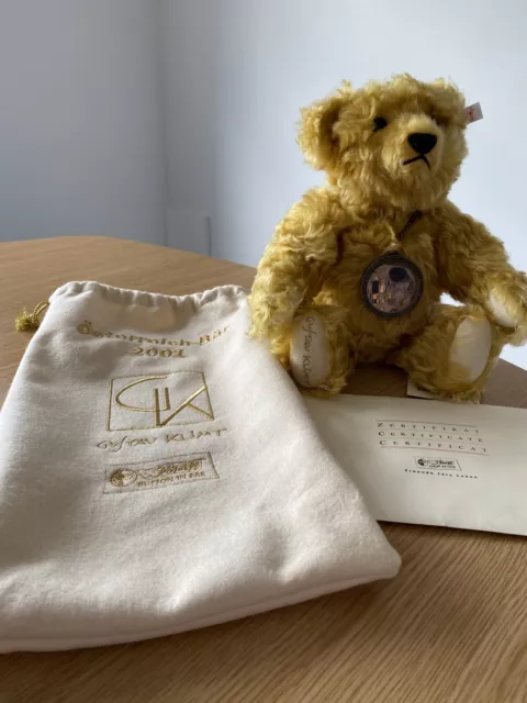 Steiff Klimt Teddy Bear Limited To 1500 For Austrian Market. Super Rare And Mint