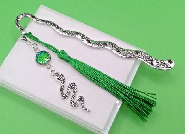 SNAKE +Tassel Metal BOOKMARK *FREEPOST* Gift Box HARRY POTTER READERS BROS XMAS