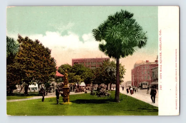 Postcard California Oakland CA City Hall Square Pre-1907 Unposted Undivided Back