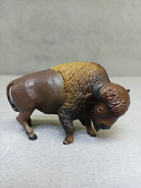 Safari Ltd Buffalo Bison Brown American 1997 Animal Figure Toy
