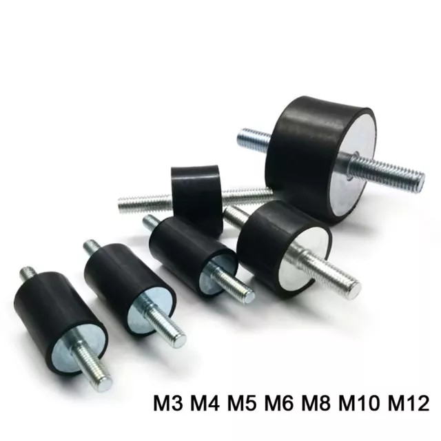 Male / Male Rubber Mount Car Boat Bobbin Anti Vibration M3 M4 M5 M6 M8 M10 M12