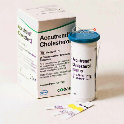 Roche Accutrend Colesterol Tiras de prueba 25 piezas
