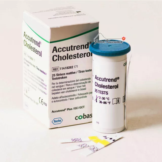 Tiras reactivas de colesterol Roche Accutrend 25 piezas