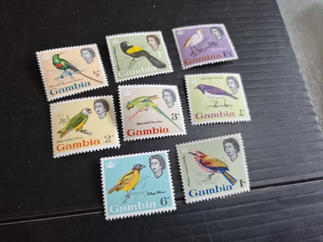 Gambia 1963 Sg 193-200 Birds Short Set Mnh
