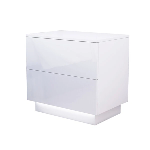 Luce LED moderna 2 cassetti comodino mensola letto estremità tavolo wi