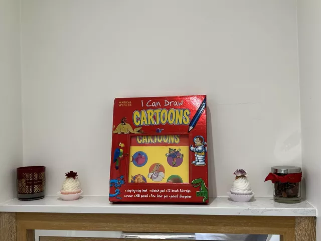 Draw Caricatoons I Can Book Marks And Spencer, Libro De Bocetos Tips Fieltro Borrador Lápiz