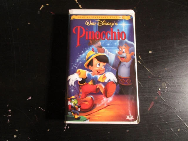Walt Disney's Pinocchio 60th anniversary edition vintage clamshell vhs