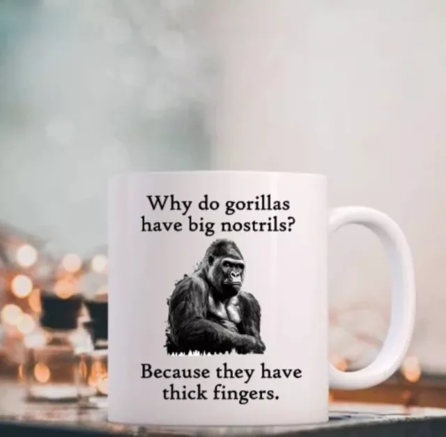 Funny Gorilla Coffee Tea Mug Gift Present