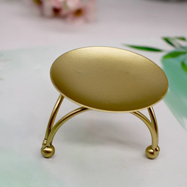 Portavelas forjado estante creativo para velas adorno de metal