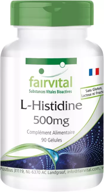 Fairvital | L-Histidine 500Mg - VEGAN - Fortement Dosé - Acide Aminé - 90 Gélule 2