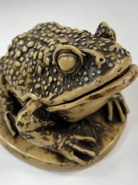 Vintage S.I.A.B Frog Toad Treasure Jests Trinket Box