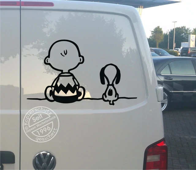 Aufkleber Snoopy Charly 50x30cm S086 Wunschfarbe, Auto Wohnmobil