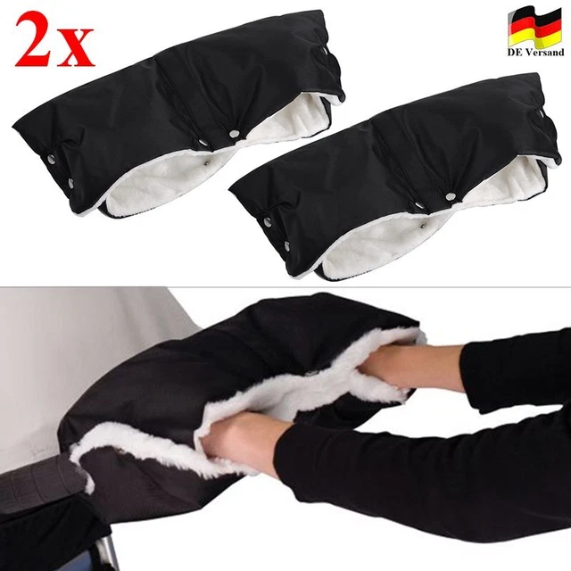 2 guantes de cochecito cochecito calentador de mano manguera invierno calentador guantes