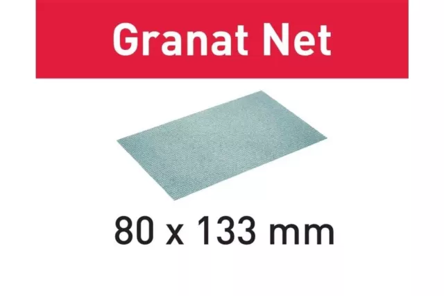 Festool Netzschleifmittel Garnet Net 80x133 MM P80 Jusqu'À P400 pour P. Ex. RTS