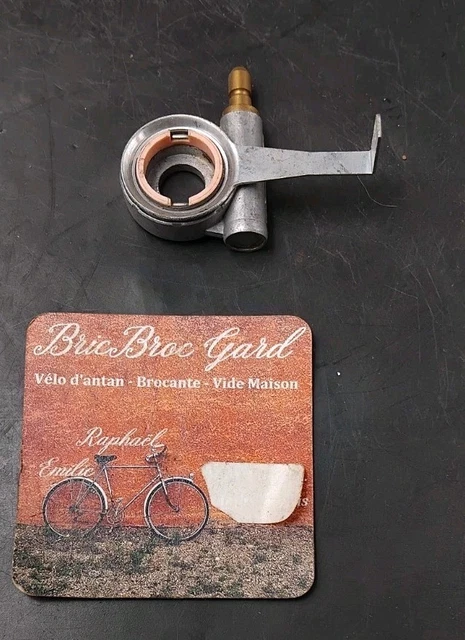 Support De Pompe à Vélo Ancien – NOS – Début 1900 – Métal Argenté – France