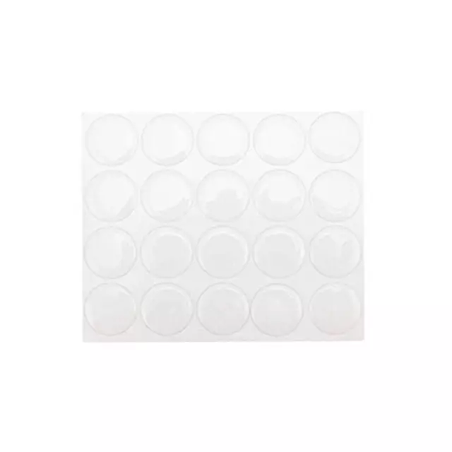 Yueton Pack of 100 Clear 1 round Craft Bottle Caps Epoxy Self Adhesive Sticke...