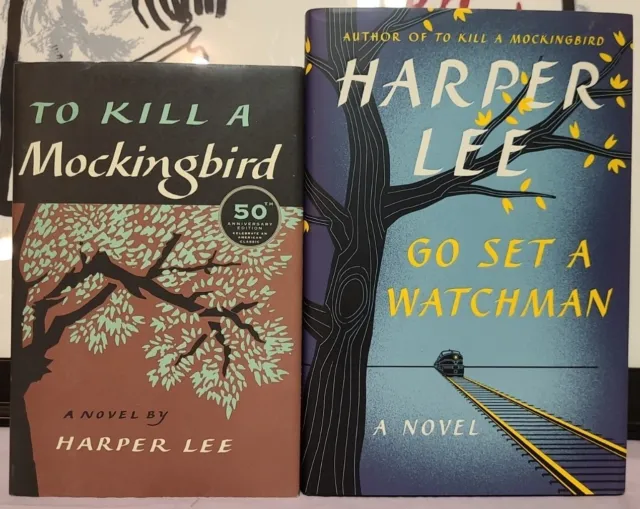 2 HARPER LEE To Kill A Mockingbird & Go Set Watchman HCDJ Books 50th Anniversary