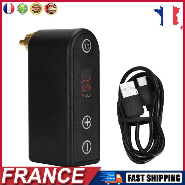 WIRELESS TATTOO POWER Supply RCA Connector Mini Digital Tattoo Battery Power fr EUR 22,19 - PicClick FR WIRELESS TATTOO POWER Supply RCA Connector Mini Digital Tattoo Battery Power fr EUR 22,19 - PicClick FR