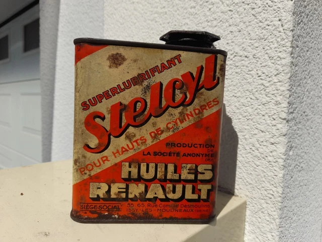 Bidon Métal SNCF – Huile/essence – Ancien Train Automobile – France – Original
