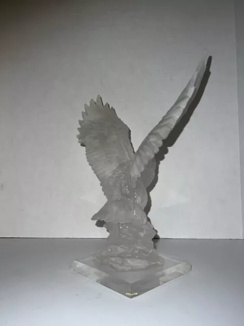 Eagle Sculpture, Vintage Acrylic Or Lucite, By Artist W. Anina 3