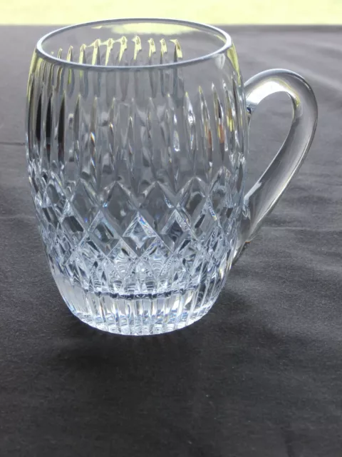 Irish Tyrone Crystal  Half Pint Aran Tankard - Ex Cond - Stamped 3