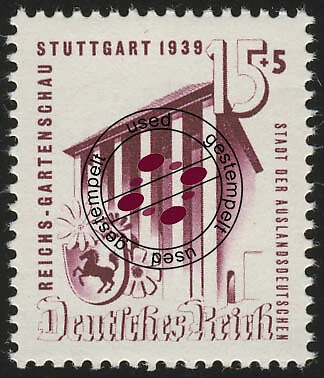 693 Gartenschau Stuttgart 15+5 Pf O gestempelt