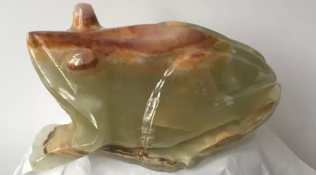 Green Marble Onyx Toad Frog