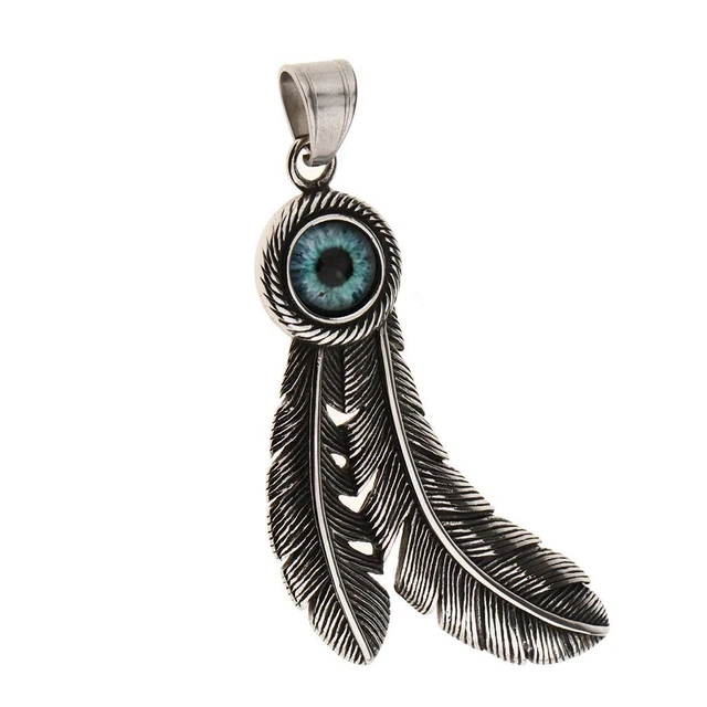Religious Evil Eye Stainless Steel Amulet Pendant Turkish