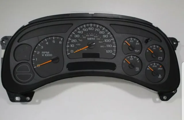 2003 2004 03 04 Chevy Silverado 1500 Replacement Cluster Speedometer