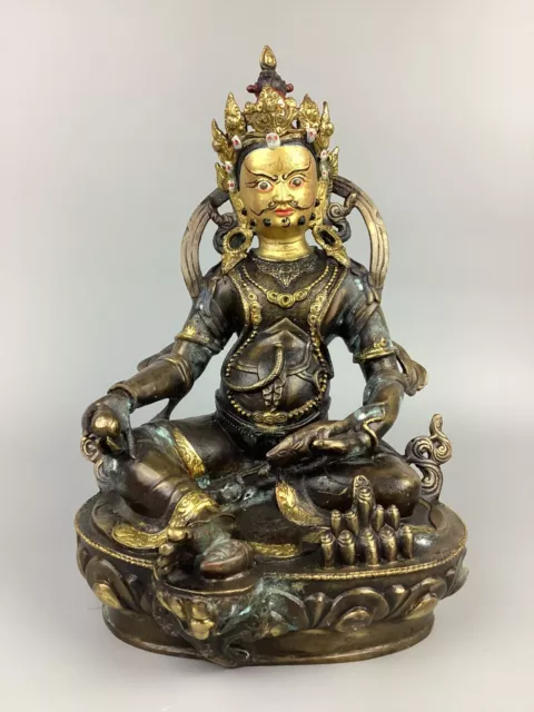 18C Qing Dynasty 清 銅佛座像 A rare bronze "buddha' figure